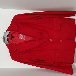 New Cherry Red Chadwick's Woolblend Blazer sz 14